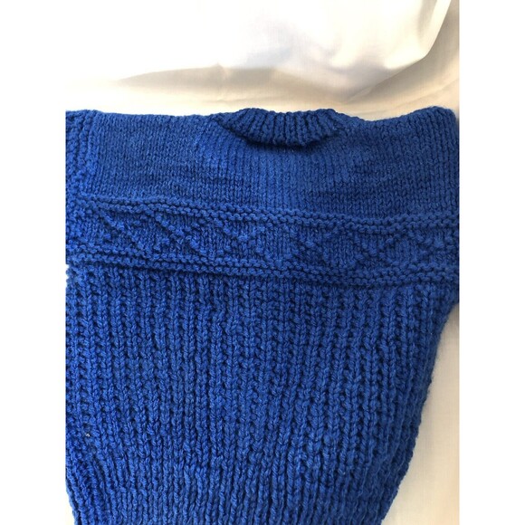 Boys 12 mo. Hand Knitted Baby Cardigan Sweater, Soft, Warm & Cozy - Picture 9 of 16